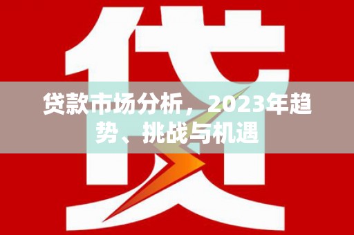 望城贷款市场分析，2023年趋势、挑战与机遇