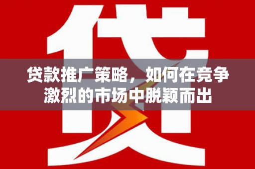 望城贷款推广策略，如何在竞争激烈的市场中脱颖而出