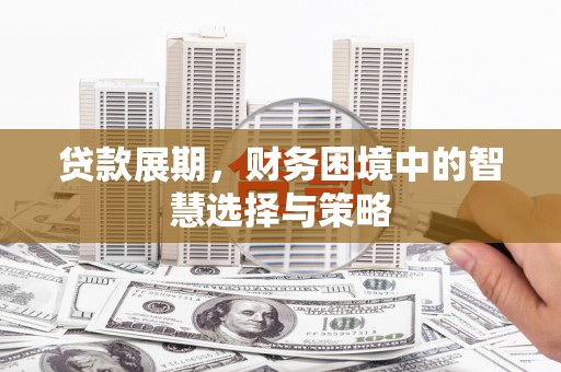 望城贷款展期，财务困境中的智慧选择与策略