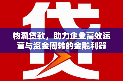 望城物流贷款，助力企业高效运营与资金周转的金融利器