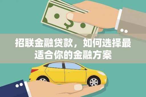 望城招联金融贷款，如何选择最适合你的金融方案