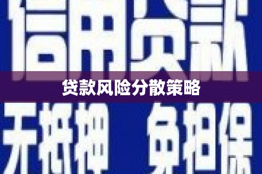 望城贷款风险分散策略