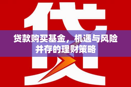 望城贷款购买基金，机遇与风险并存的理财策略