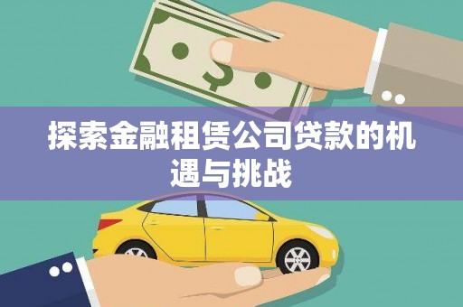 望城探索金融租赁公司贷款的机遇与挑战