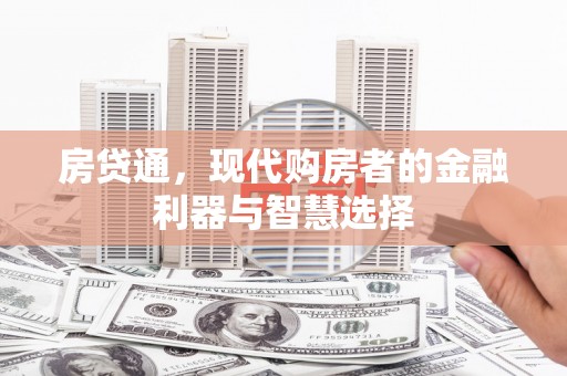 望城房贷通，现代购房者的金融利器与智慧选择
