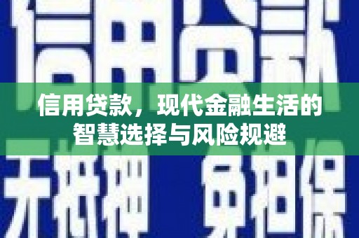 望城信用贷款，现代金融生活的智慧选择与风险规避