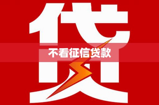 望城不看征信贷款