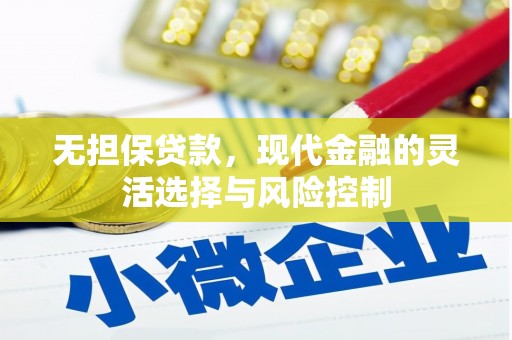 望城无担保贷款，现代金融的灵活选择与风险控制