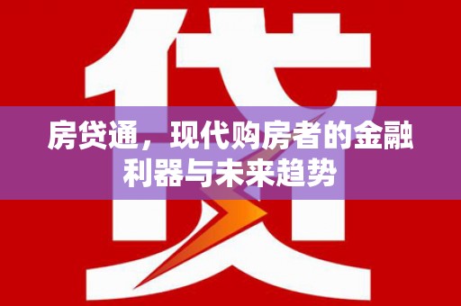 望城房贷通，现代购房者的金融利器与未来趋势