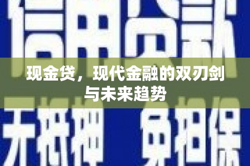 望城现金贷，现代金融的双刃剑与未来趋势