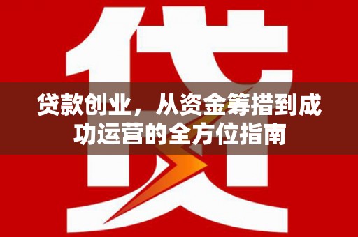 望城贷款创业，从资金筹措到成功运营的全方位指南