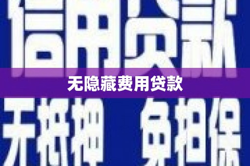 望城无隐藏费用贷款