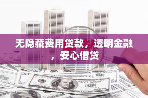 望城无隐藏费用贷款，透明金融，安心借贷