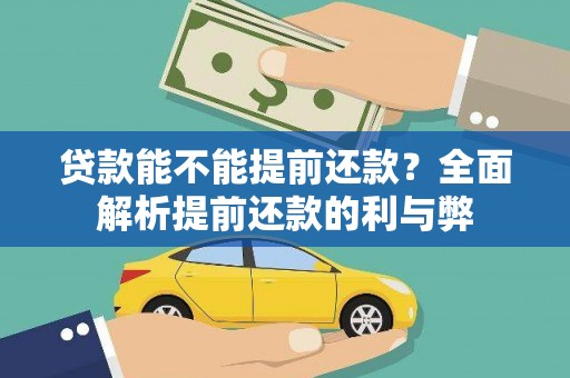 望城贷款能不能提前还款？全面解析提前还款的利与弊