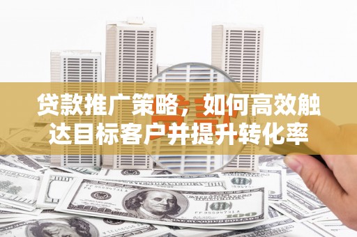望城贷款推广策略，如何高效触达目标客户并提升转化率