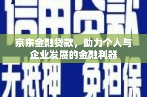 望城京东金融贷款，助力个人与企业发展的金融利器