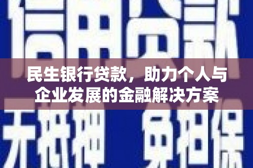望城民生银行贷款，助力个人与企业发展的金融解决方案