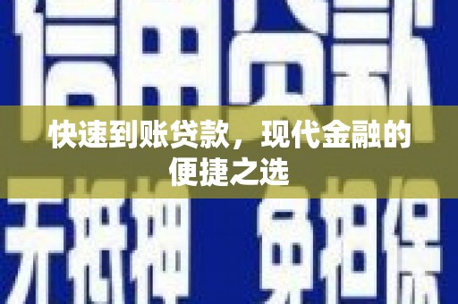 望城快速到账贷款，现代金融的便捷之选