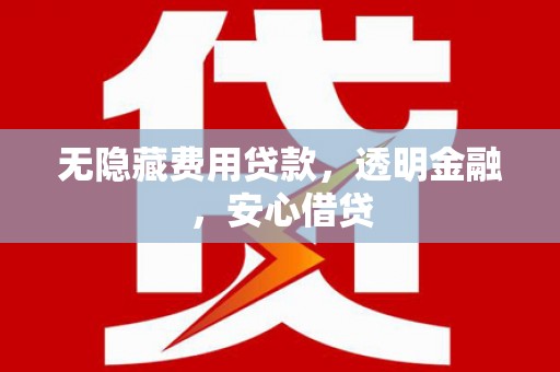 望城无隐藏费用贷款，透明金融，安心借贷