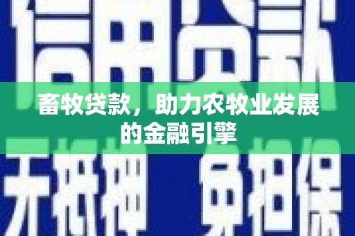 望城畜牧贷款，助力农牧业发展的金融引擎